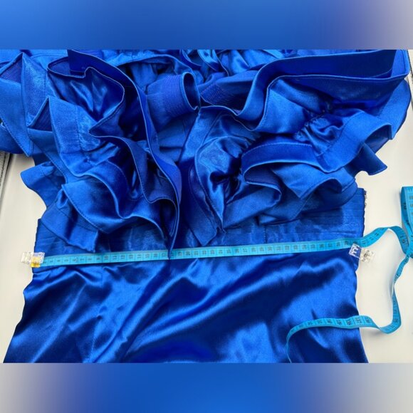 🆕 BRONX & BANCO 🧿 NWOT Aurora Cobalt Blue Gown, Sz XL / US 10 - Picture 16 of 16